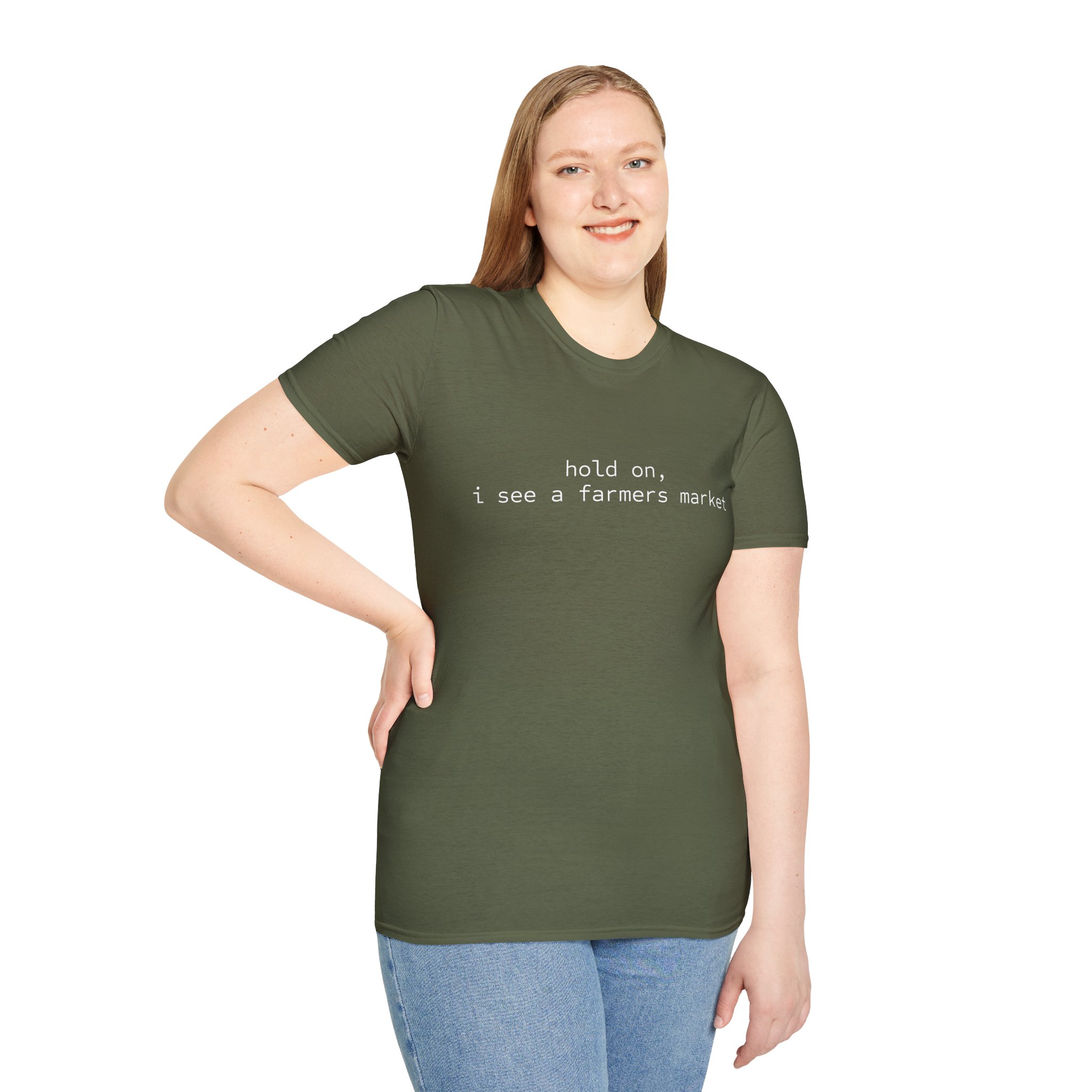 Hold On, I See a Farmers Market | Graphic Tee - Image 10