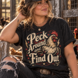 Peck Around & Find Out Edgy Shirt